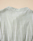 Stripe Tassel Tie-Neck Ruffle Tiered Dress