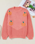 Kirahira Embroidered Thanksgiving Holiday Sweater