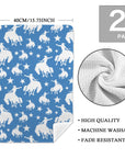 Blue Rodeo Cowboy Set of 2 Dish Towels Made in America