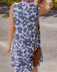Margaret Colorblock Notched Mini Dress