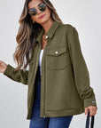 Remi Zip Up Flap Shirt