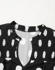 Nola Notched Balloon Sleeve Blouse