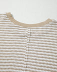 Vanessa Knit Ribbed Trim Long Sleeve PLUS Top