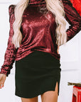 Amara Mock Bubble Sleeve Top