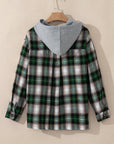 Ava Print Chest Hooded Shacket