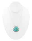 Corinth Blue Turquoise and Sterling Silver Pendant Necklace