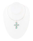 Cross Pendant and Sterling Silver Necklace