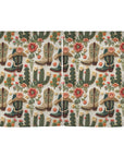 Cactus and Boots Curtains 28"x40" (2-Piece) Made in America