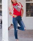 Brynleigh Shaped Print T Shirt