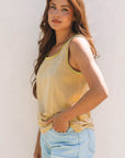 Skyla Metallic Sheen Tank Top