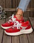 Abigail Lace Up Breathable Sneakers