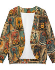 Baha Ranch Dia de las Muertes Drop Shoulder Cardigan
