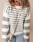 Dylan Stripe Drop Shoulder Sweater