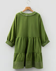 Patara Sleeve Tiered Mini Dress