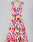 Milan Striped Trim Maxi Sundress