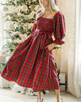 Jazmin Waist Flared Midi Dress
