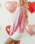 Emery Embroidered Raglan Sleeve Sweatshirt