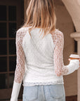 Luisa Slim Henley top Long Sleeve Top