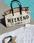 Alicia WEEKEND VIBES Canvas Tote