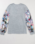 Eleanor Lantern Sleeve Patchwork Top
