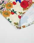 Apricot Ruffled Shoulder Long Sleeve Floral Blouse