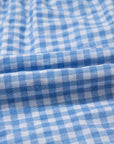 Gingham Plaid High Elastic Waist Shorts