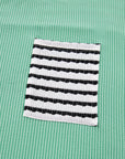 Claire Contrast Striped Patchwork Long Sleeve Top