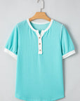 Ivey Colorblock Henley T Shirt