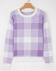 Giuliana Ribbed Trim Loose Sweater