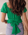 Tessa Short Sleeve Peplum Top