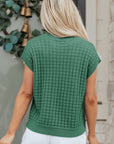 Birdie Textured Short Sleeve Sweater
