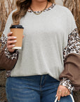 Camila Block Patchwork Dolman PLUS Sweatshirt
