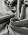 Leopard Patchwork Dolman Sleeve Sweatshirt