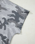 Camo Short Sleeve Round Neck T-Shirt