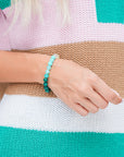 Gemma Crystal Beaded Elastic Bracelet
