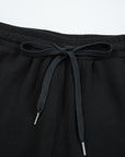 Solid Quarter-Zip Top and Drawstring Pants Set