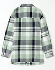 Plaid Patch Pocket Buttoned Shirt
