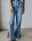 Noah Rise Drawstring Casual Jeans