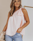 Chana Tie On Shoulder Sleeveless Top