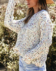 Scarlett Confetti Reversible Twist Sweater