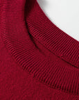 Solid Crewneck Cap Sleeve Knit Sweater