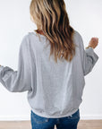 Mercy Hem Pullover top Long Sleeve Top