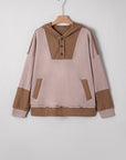 Alessia Exposed Seam Casual Hoodie