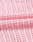 Hollow-out Crochet Tie Side Short Sleeve Sweater