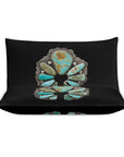 Turquoise Naja Design 3-Piece Bedding Set (1 Duvet Cover + 2 Pillow Shams) – 102"×90"