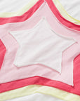 Halle Star Patched Half Sleeve Oversized Tee