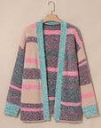 Elsa Slit Open Front Cardigan