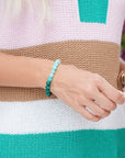 Gemma Crystal Beaded Elastic Bracelet
