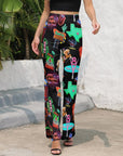 Baha Ranch Neon Vegas Flare Pants
