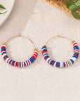 Eden Beaded Large Hoop Earrings